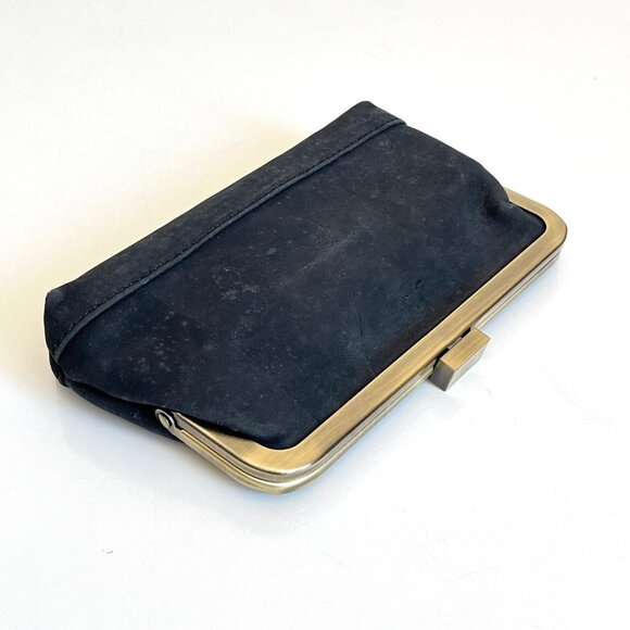 LaFlore Paris Black Vegan Cork Clutch Wallet - Picture 3 of 6